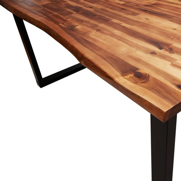 vidaXL 3-tlg. Essgruppe Baumkante Massivholz Akazie 3157525 Bild 7