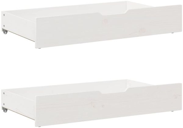 vidaXL Massivholzbett ohne Matratze Weiß 120x190 cm Kiefernholz 3301885 Bild 6