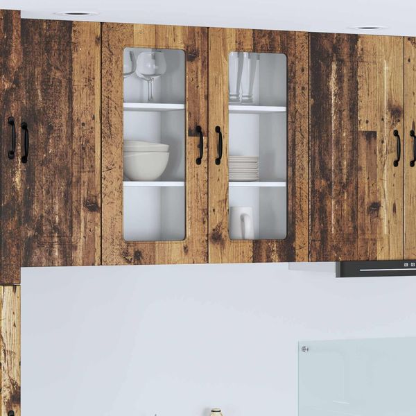 vidaXL Geschirrspülerfront mit Speicher Kalmar Altholz 40 x 31 x 80 cm 884650