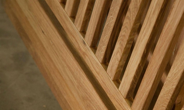 Schlafzimmerbett Bett Massivholzbett LENNES Nr. 2 Buche 180x220 cm Bild 4