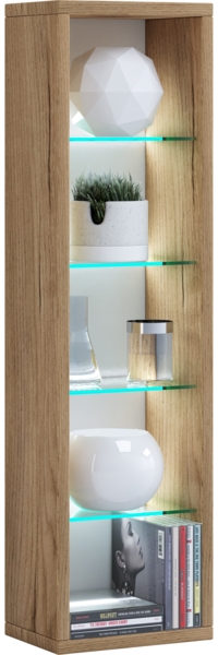 VCM Wandregal Rasato 918205 Honig-Eiche H. 77 x B. 21 x T. 14 cm