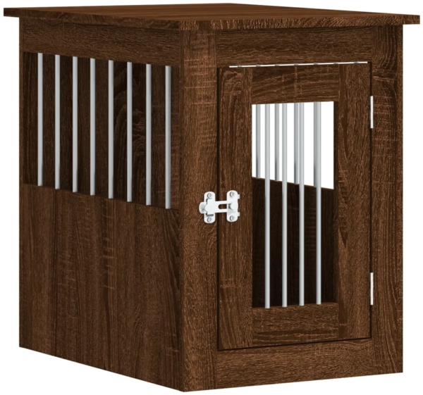 vidaXL Hundekäfig im Möbelstil Braun Eichen-Optik 45x62x59 cm 838315