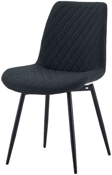 Stuhl Amalia / Amara, Mikrofaser, Stoff, Anthrazit, 61 x 85 x 51 cm