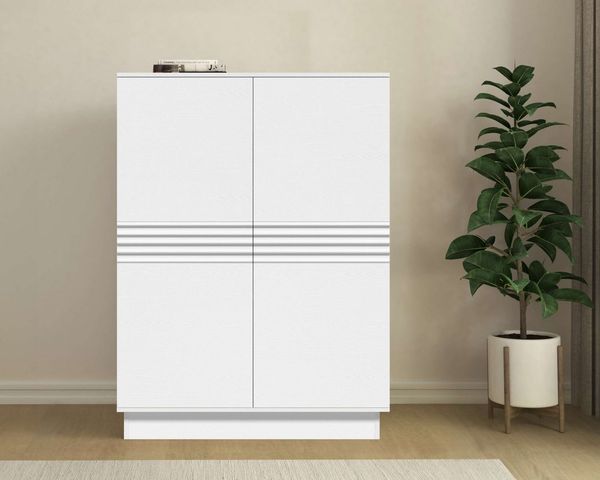 OTTO home Highboard Angers, Kommode, Midischrank mit Push-to-open, 2 Einlegeböden, Breite 90 cm