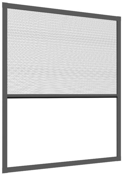 Primaster Insektenschutz-Plissee 130x150cm anthrazit UV-beständig abwaschbar