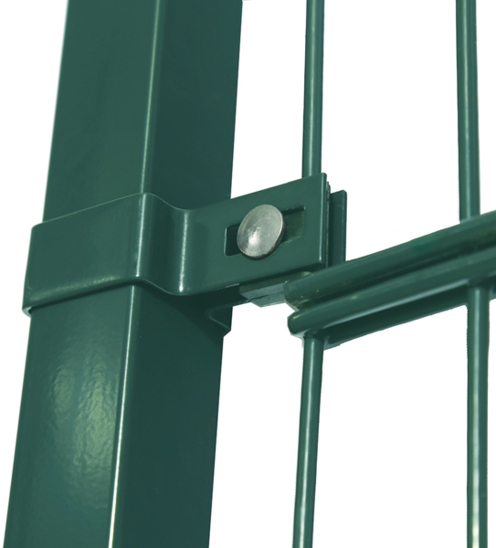 HOME DELUXE Doppelstabmattenzaun inkl. Eckpfosten MORATA Anthrazit / Grün - 240 cm x 10 m ohne Eckpfosten Bild 6