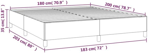 Bettgestell 80x200 cm Samt Rosa 180x200 cm Bild 9