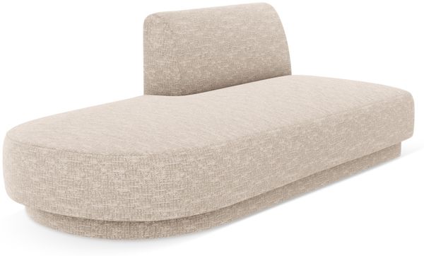 Micadoni 2-Sitzer Sitzmodul offen Miley Links Chenille Eden Beige