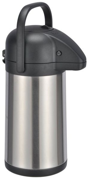 Spetebo Thermobehälter Airpot Isolier Pumpkanne drehbar - 2,2 Liter, Edelstahl, Edelstahl Thermo Kaffee Tee Kanne