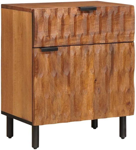 vidaXL Nachttisch Braun 50 x 33 x 60 cm Massivholz Mango 4017908