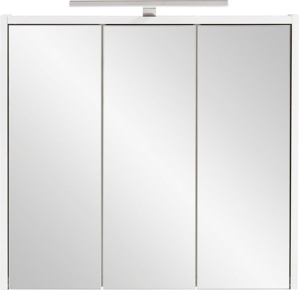 Schildmeyer Carlos Spiegelschrank, Holzwerkstoff, weiß, 65 x 16 x 64 cm