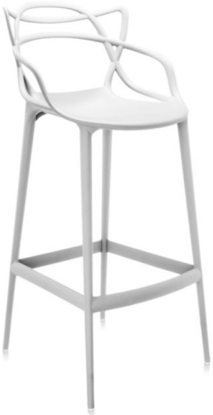 Kartell Masters Stool Hocker, Weiß, H. 65