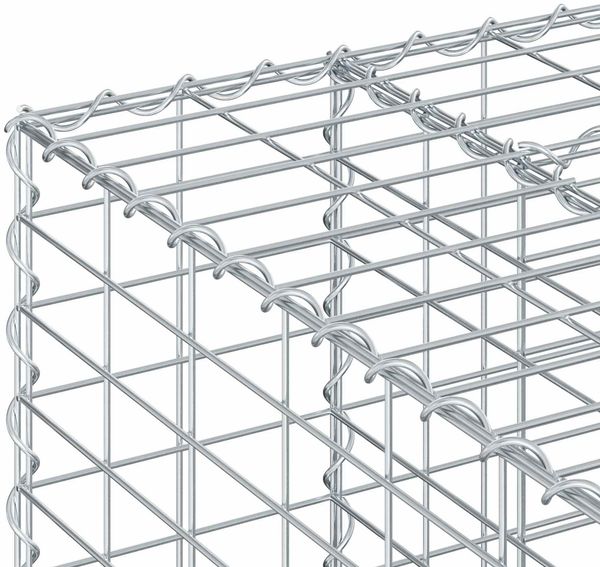 vidaXL Gabionen Hochbeet Silber 42033322 Bild 9