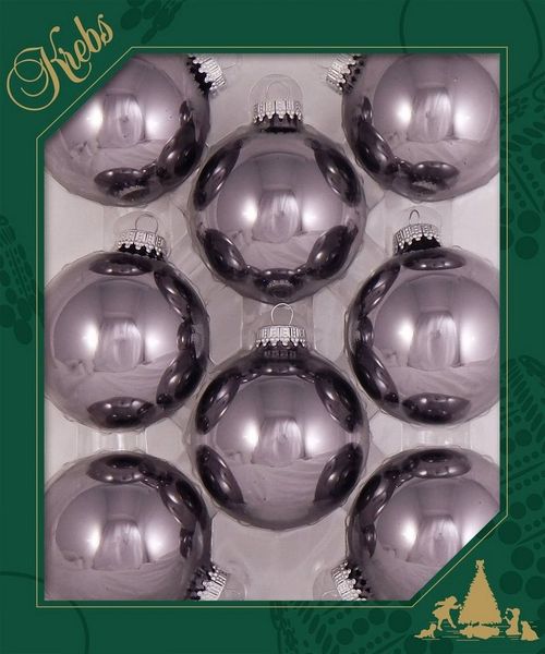 Krebs Glas Lauscha Weihnachtsbaumkugel CBK60005, Weihnachtsdeko, Christbaumschmuck, Christbaumkugeln Glas (8 St)