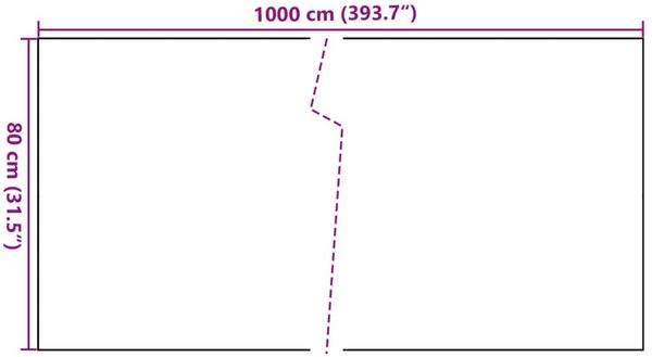 vidaXL Balkon-Sichtschutz Anthrazit 1000x80 cm Poly Rattan 156247 Bild 8