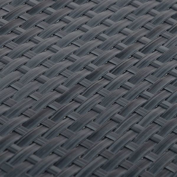 vidaXL Balkon-Sichtschutz Anthrazit 1000x80 cm Poly Rattan 156247 Bild 6