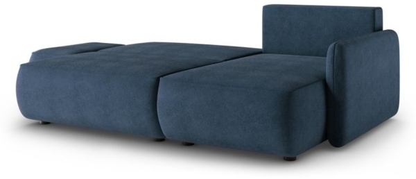 Ecksofa mit Schlaffunktion Sofa LUKA in Stoff Cremona Dunkelblau Ottomane Rechts Bild 2
