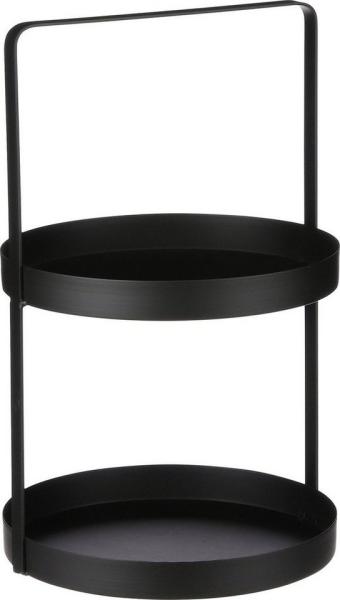 Mica Etagere schwarz Ø 25 x 41 cm