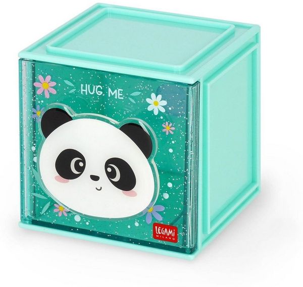 Legami Aufbewahrungsbox LEGAMI Erweiterbare Schreibtischbox - Cutie Cube - PANDA