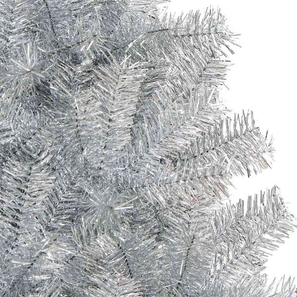vidaXL Weihnachtsbaum mit 300 LEDs mit Ständer Silber 240 cm PET 3396695 Bild 11