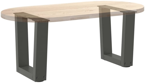 vidaXL Couchtischbeine V-Form 2 Stück Anthrazit 40x(30-31,3) cm Stahl 4012606 Bild 7