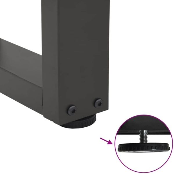 vidaXL Couchtischbeine V-Form 2 Stück Anthrazit 40x(30-31,3) cm Stahl 4012606 Bild 8