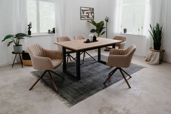 möbelvita Esstisch Esstisch Portland 50 in Artisan Oak - Ausziehbar auf 200 cm