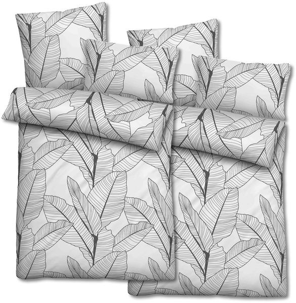 Mikrofaser Seersucker Bettwäsche 135 x 200 + 80 x 80 cm + 40 x 80 cm 3-teilig