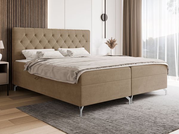 Boxspringbett Gylide (Farbe: Fresh 03, Größe: 160x200)