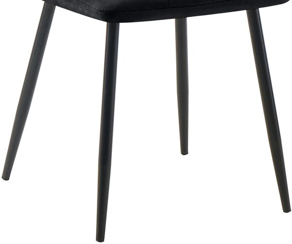 Esszimmerstuhl Tilde 2 Esszimmerstühle schwarz Samt Bild 6