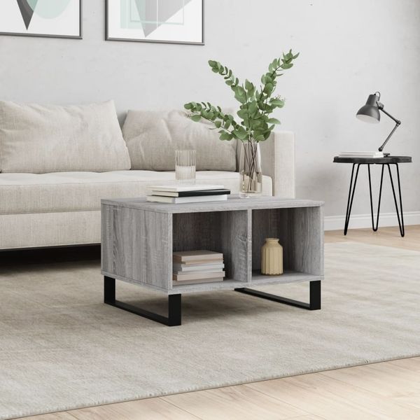 vidaXL Couchtisch Grau Sonoma 60x50x36,5 cm Holzwerkstoff 830554
