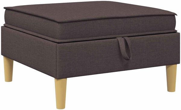 vidaXL Modular Sofa Set mit Stauraum 6 pcs Dunkelbraun Stoff 3413697 Bild 6