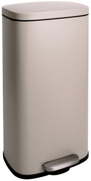 SVITA Mülleimer TQ, Fußpedal, Inneneimer herausnehmbar, Stahl, 30L, Taupe