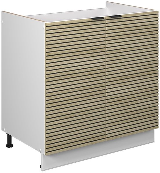 Spülenunterschrank Fame-Line Eiche Paneel 80 cm ohne Arbeitsplatte Vicco