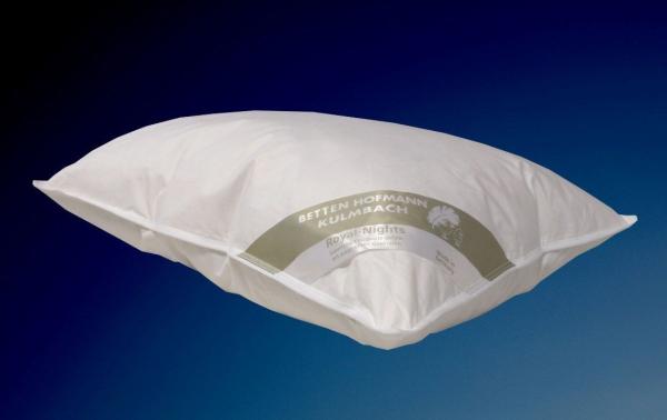Betten Hofmann Daunenkissen Kopfkissen Polster 50x75 cm 600 g 100% neue Daunen Kissen prall