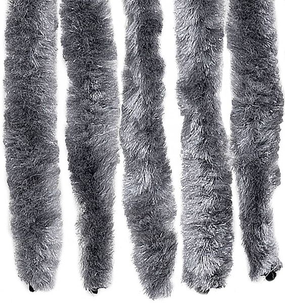 vidaXL Fliegenvorhang Silbern 100x200 cm Chenille 377379 Bild 6