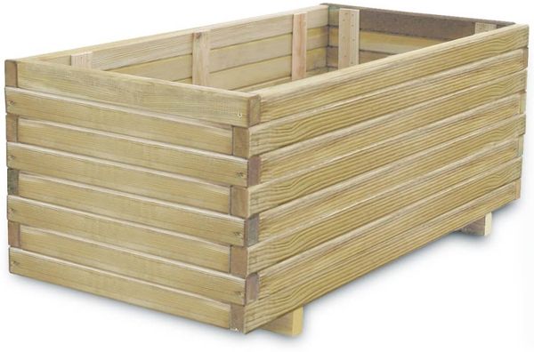 vidaXL Hochbeet 100x50x40 cm Holz Rechteckig 41660