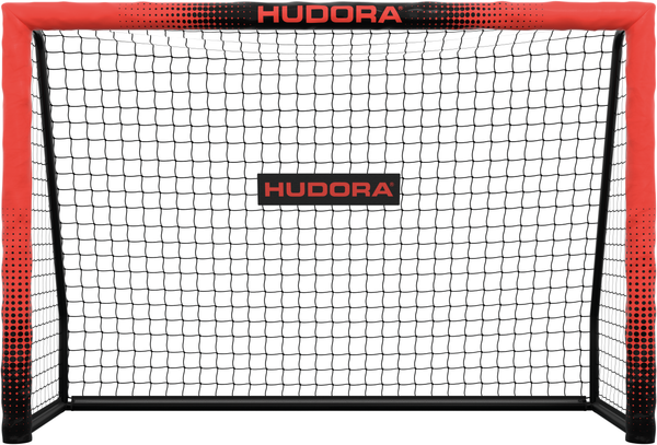 Hudora 'Pro Tect 180 Advanced' Fußballtor, Stahlrohrrahmen mit EPE-Schaumstoff ummantelt, Rot / Schwarz, 180x120 cm Bild 2