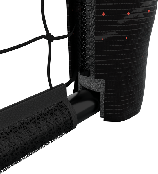Hudora 'Pro Tect 180 Advanced' Fußballtor, Stahlrohrrahmen mit EPE-Schaumstoff ummantelt, Rot / Schwarz, 180x120 cm Bild 3