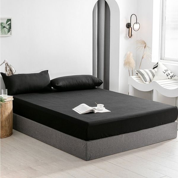 Good Nite Spannbettlaken Bettlaken, 30 cm Tief, Polyester, Weich, Atmungsaktiv, Waschbar, Gummizug: Rundum Elastisches Band, Für bett 90 x 200,Matratzen bis 30 cm Höhe, Elastisch, Rundumgummizug