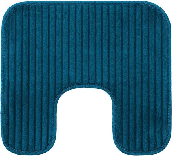 Gözze Badematte Berlin, Höhe 7 mm, rutschhemmend beschichtet, fußbodenheizungsgeeignet, Polyester, rechteckig, Badteppich, Uni Farben, Cord Optik, waschbar Bild 5