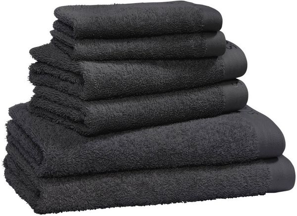s.Oliver Handtuch Set s.Oliver, Premium Qualität, 600 gr/m², Walkfrottier (Set, 6-St), 2 Gästetücher 30x50, 2 Handtücher 50x100, 2 Duschtücher 70x140