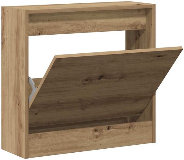 vidaXL Schuhschrank Artisan-Eiche 60 x 21 x 57 cm Holzwerkstoff 869100 Bild 5