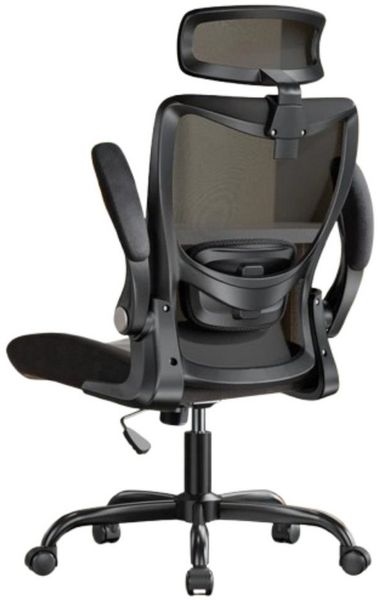 Marsail Bürostuhl Ergonomischer – Schreibtischstuhl Mesh mit 3D-verstellbaren Armlehnen (Dynamischer Lendenstütze, Wippfunktion), TÜV-geprüft, bis 136 kg – Ideal für Homeoffice & Gaming