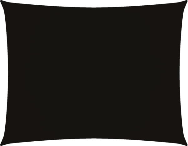 vidaXL Sonnensegel Oxford-Gewebe Rechteckig 2x3 m Schwarz 135750