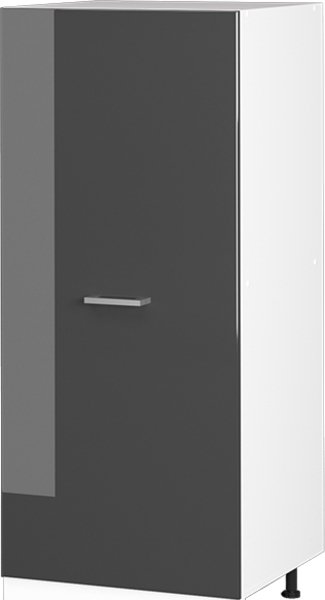 Hochschrank R-Line Anthrazit Hochglanz 60 cm mit großer Tür Vicco