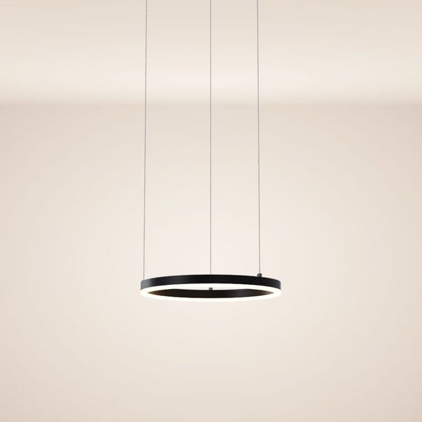 s.luce LED Ring Pendelleuchte Ø 40cm Schwarz