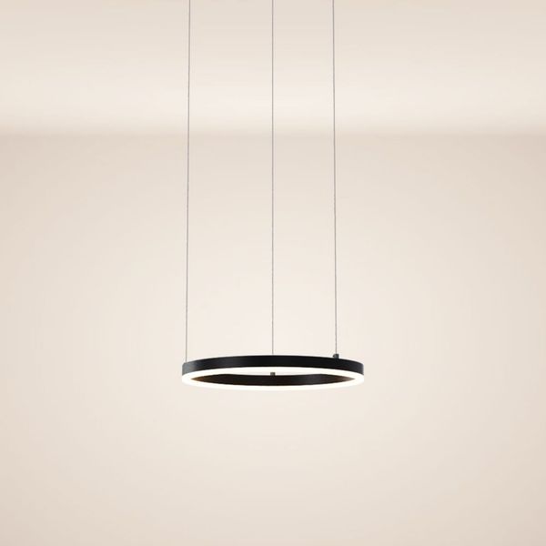 s.luce LED Ring Pendelleuchte Ø 40cm Schwarz