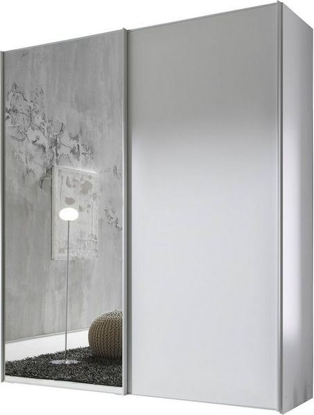 STAUD Schwebetürenschrank Sinfonie Plus, edles Design in hochwertiger Qualität, Made in Germany Mit Spiegeltüre und vier verschiedenen Ausstattungsvarianten