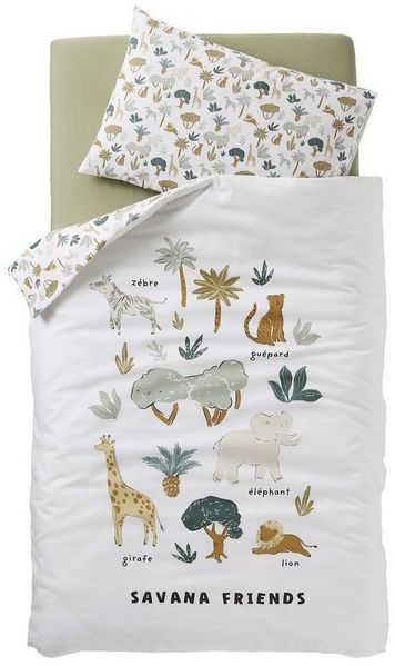 vertbaudet Bettbezug Baby Bettwäsche-Set SAVANNE